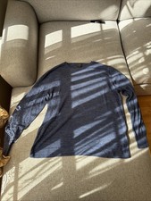 J.CREW Men's Navy Blue Crew Neck Sweater 100 Cotton Medium
