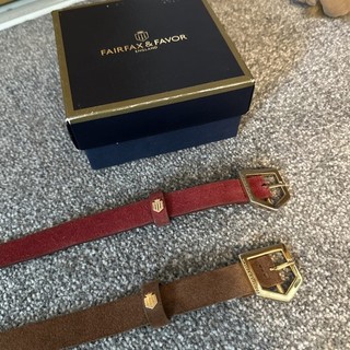 Cinture Fairfax E Bomboniera Sennowe x 2 abbronzatura e lampone taglia small leggi inserzione