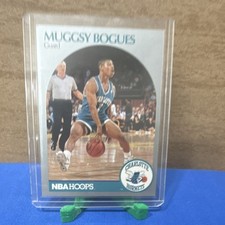 1990-91 NBA Hoops Muggsy Bogues #50 Charlotte Hornets Basketball Card