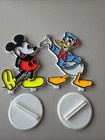 Vintage Disney Cake Topper Figures Lot of 2 - Mickey Mouse, Donald Duck — photo 1
