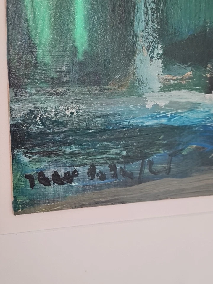 Der Gebrochene - aussergewöhnliches Kunstwerk, Original, Öl auf Pappe, gerahmt - Bild 3 von 3