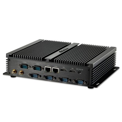 Fanless Mini Desktop Computer, Powerful Industrial PC with core i7 CPU, 8GB R...
