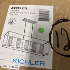 Kichler 43995 CH Chrome 5 Light Chandelier HH 12