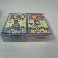 100 Bible Songs 4 Kids Vol 1-4 Cassette Tapes Time Life Music 4 Tape Lot New