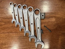 VINTAGE INDESTRO #900-6A STACKABLE WRENCH SET 3/8-7/8 SELECT STEEL MADE IN USA