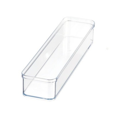 12x3x2 Clear Narrow Drawer Organizer Tray Kitchen Utensil Storage