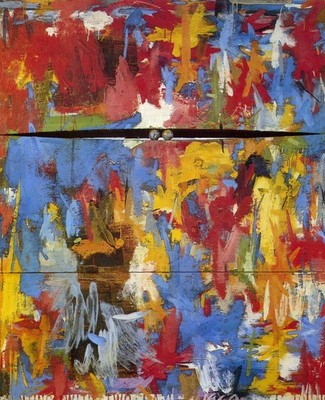 1960 Jasper Johns Peinture Avec Deux Balles with Two Balls Vintage Art Print Pos