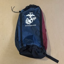 US Marines Duffel Bag Blue Red Made in USA Militaria