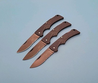 Gerber Bear Grylls Compact Scout Pocket Knife - LOT OF 3 - Combo Edge - Lockback