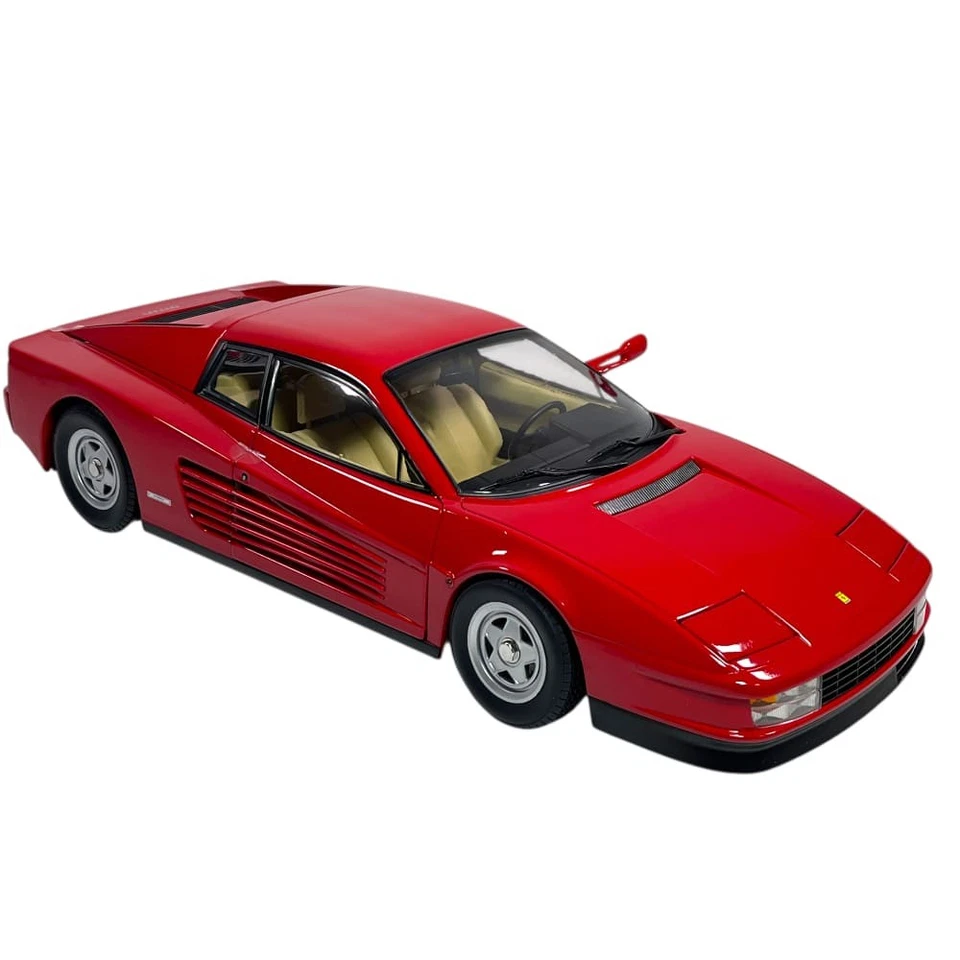 Modellino Auto KK 1/12 Ferrari Testarossa Monospecchio Red Beige Interior 1984 - Immagine 3 di 4