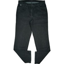 Brax 44 L30 Jeans Hose d. Grau Damen Carola Brillian Stretch Straight high W34
