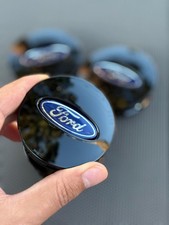 4x Ford Black 65 Mm Wheel Center Caps 6m211003aa