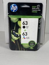 HP 63 Black and Tri-Color Ink Cartridge 2 Pack Expired 02/2019