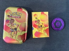 Pok&eacute;mon TCG 151 Alakazam Mini Tin With Art Card and Coin