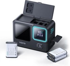 llano 3-Pack NP-BX1 Batteries & 3-in-1 Dual Fast Camera Portable Charger (Sony)