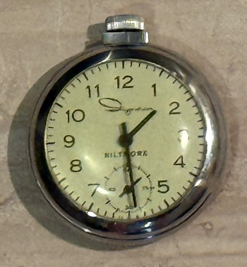 Ingraham Biltmore Pocket Watch- Vintage - Running - Gem