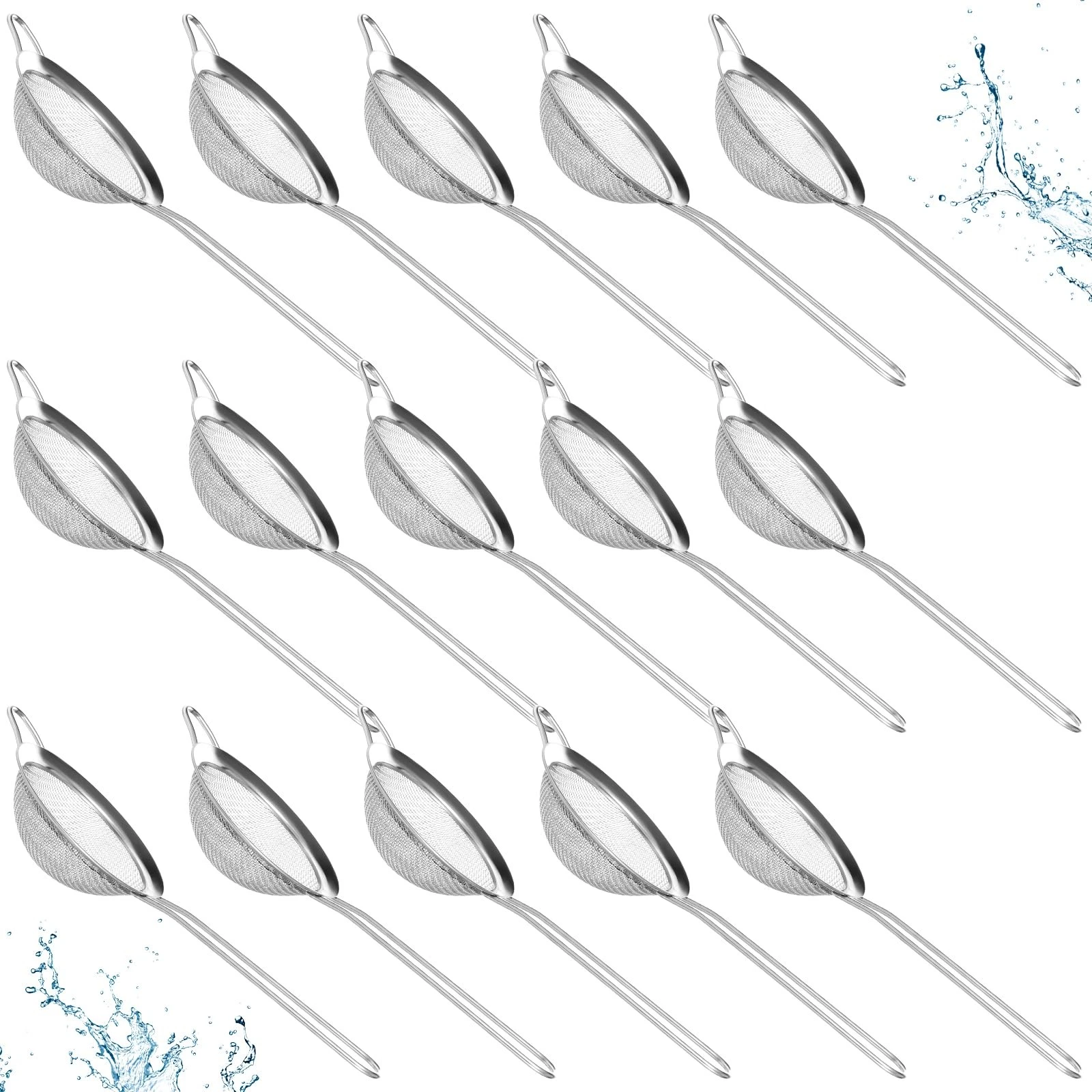15 Pcs Stainless Steel Small Strainer, Small Fine Mesh Tea Strainer, Mini Sta...
Opens in a new wind