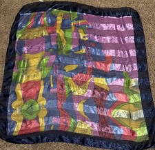Picasso Colorful Design Art Sheer Square Scarf Wrap