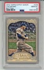 2012 TOPPS GYPSY QUEEN BATTING GREY JERSEY LOU GEHRIG YANKEES PSA 10 LOW POP