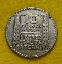 FRANCIA 10 FRANCHI FRANCS 1931 SPL  10 GR. ARGENTO 680