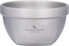 Boundless Voyage Titanium Double Walled Bowl - Ultralight 500ml, 800ml, 500ml 