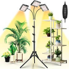 LBW Grow Light with Stand, TriHead LED Plant Light for Indoor Plants, Full Sp...