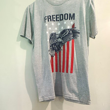 Home of the Brave Mens Gray Short Sleeve Crew...