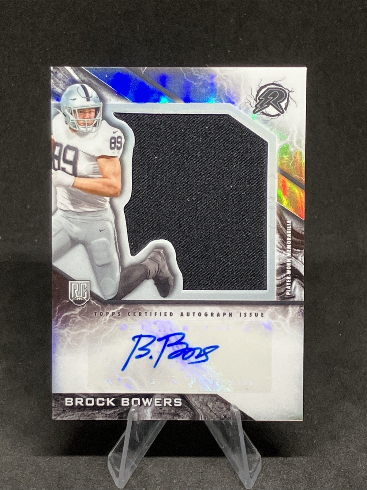 2024 Topps Resurgence Brock Bowers Rookie Patch Auto RC #RPA-BB