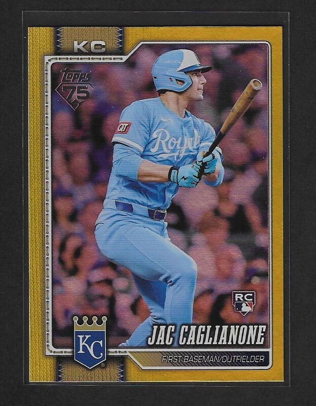 JAC CAGLIANONE 2026 Topps RC #138 Yellow Rainbow Foil /399 K.C. Royals Rookie