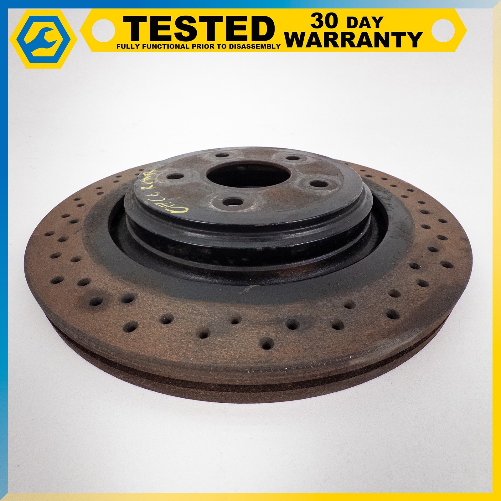 05-13 CHEVROLET CORVETTE C6 XLR REAR LEFT RIGHT BRAKE DISC ROTOR SET OEM