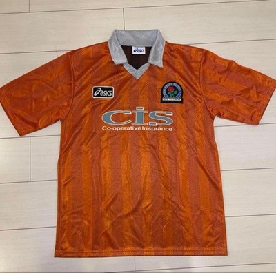 Blackburn Rovers 1997 Vintage Rare Orange Away Uniform L Size From Japan