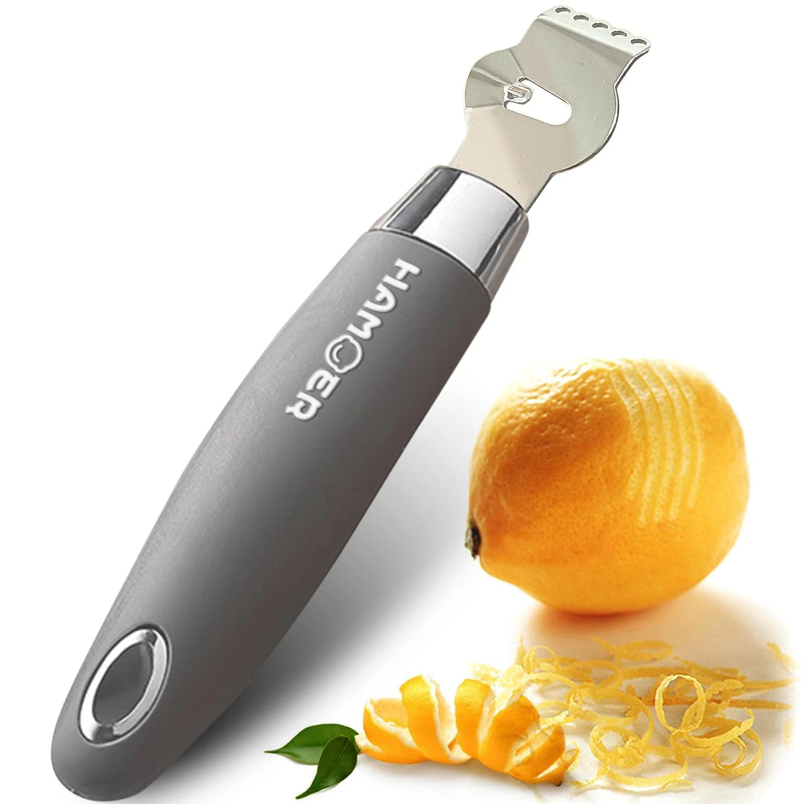 HAMOER Lemon Citrus Zester Tool Cheese Grater for Grey Zester, Gray
Opens in a new window or tab