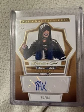 2024 Panini National Treasures WWE Definitive Ink /84 Tatum Paxley #DK-TTP Auto
