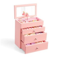Jewelry Box for Girls, Kids Musical Jewelry Box with Spinning Dancer for
