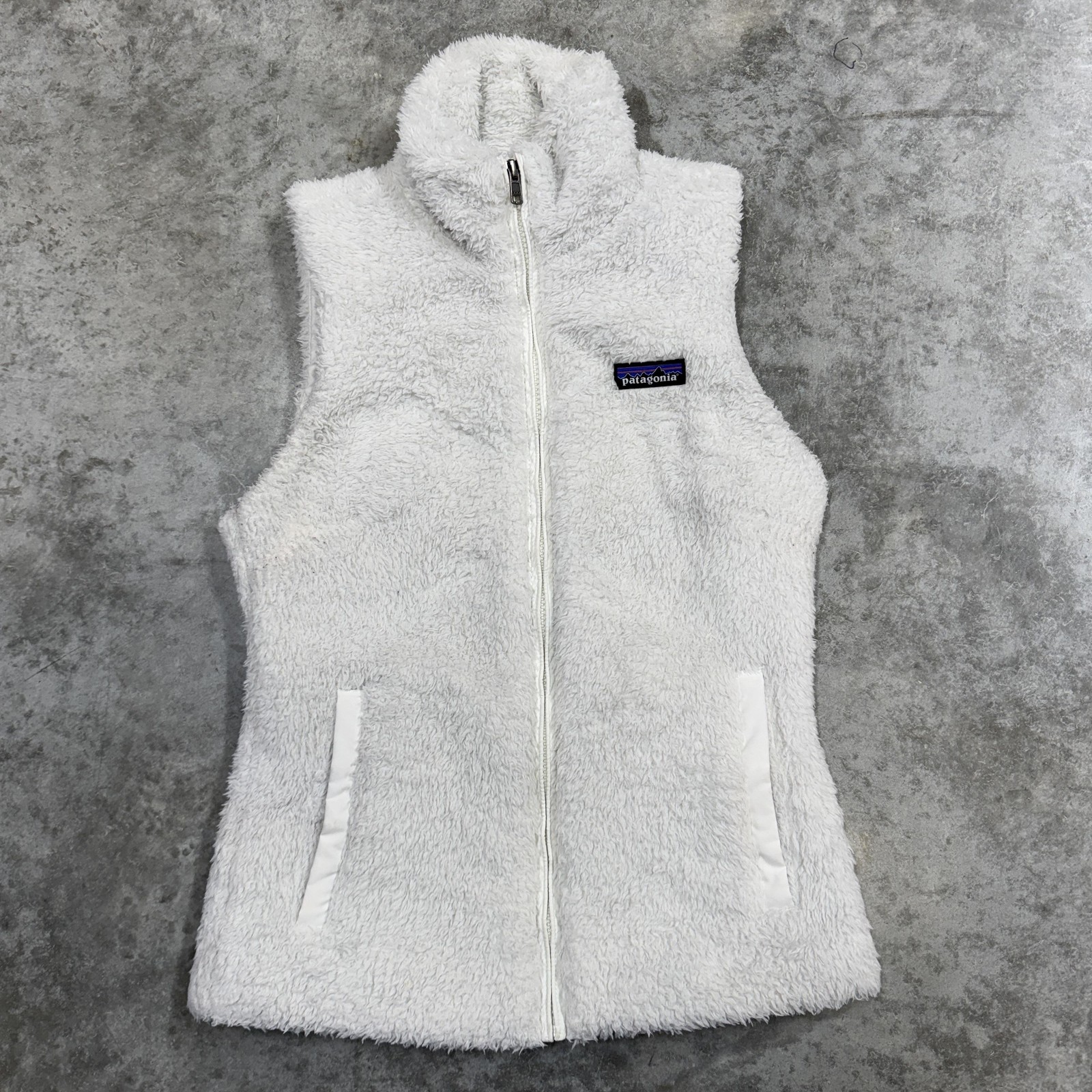 Patagonia Vest Womens XS gray Los Gatos Fleece Full Zip Sherpa High Pile