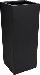 Pflanzkübel BLOCK Fiberglas Anthrazit 40x40x100 cm B Ware