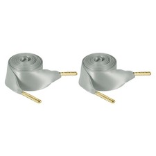 2Pair Satin Ribbon Shoelaces, 2cm Ribbon Shoe Laces 150cm Long Light Gray