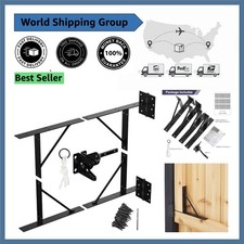 120 lbs Capacity Anti Sag Gate Frame Kit with Built-In Latch Easy Install