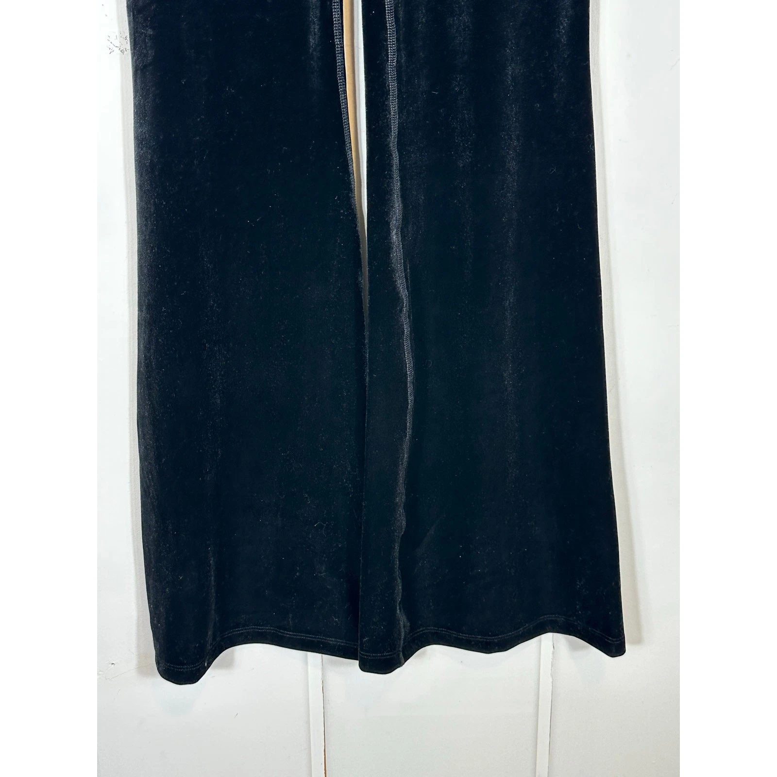 beyond-yoga converge velvet bell flare stretch pants