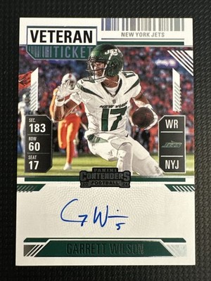 2024 Panini Contenders Veteran Veteran Ticket Garrett Wilson #VT-GWN Auto
