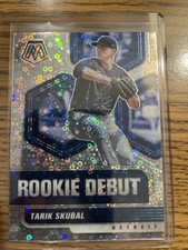 2021 Panini Mosaic Rookie Debut Quick Pitch Disco Tarik Skubal RC ROOKIE Tigers