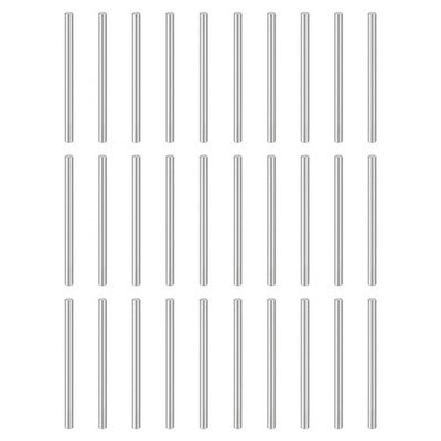 100pcs Dowel Pins M3(3mm) x 50mm Stainless Steel Shelf Support Peg Pin Rod