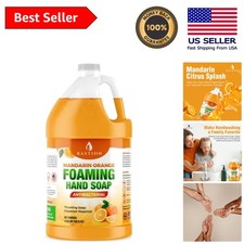Hydrating Mandarin Orange Foaming Hand Soap 128 Oz - Gentle Antibacterial Wash 0.41 per fl oz