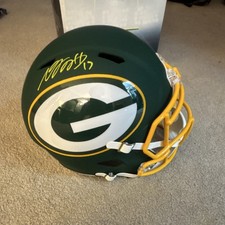 Green Bay Packers Davante Adams Autographed Football Helmet JSA Authenticated 