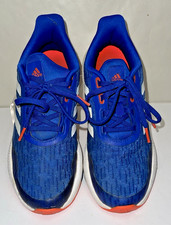 adidas EQ21 Kids Striped Bounce Running Shoe Sneakers Size 4 Blue
