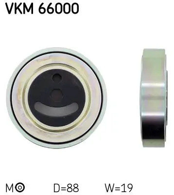 Für SKF VKM 66000 Tensioner Pulley, V-ribbed belt VKM 66000 Multiple V-belt ten - Bild 2