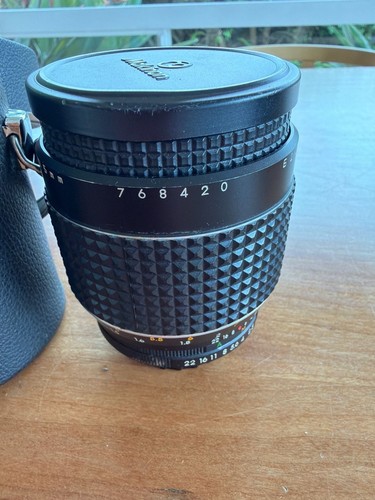 Vintage Auto Makinon 135mm f/2.8 Telephoto Lens with Original Case and Caps