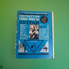 Vintage Guitar Book Instruction Chord Book Ge...