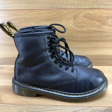 Dr Martens Combat Boots Youth Size 3 Black Leather Punk Grunge 1460 J