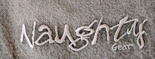 VTG 1990's "Naughty Gear" Black Denim Hip Hop Street Wear Shorts 34